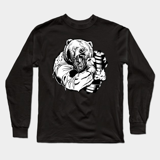 keep the strength of a bear Long Sleeve T-Shirt by mmpower